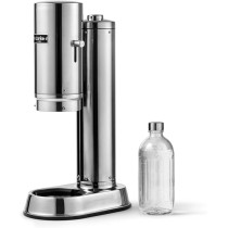 Aarke High Quality Stainless Steel Sparkling Water Maker With Glass Bottle, One Handed Operation