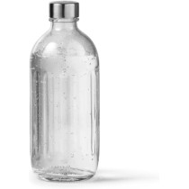 Aarke Premium Glass Bottle In Polished Steel For Carbonator Pro Machine