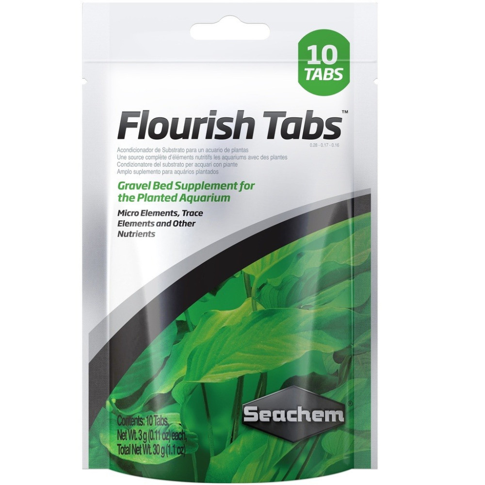 Seachem Flourish Tabs Growth Supplement For Aquarium Plant, 10 Count