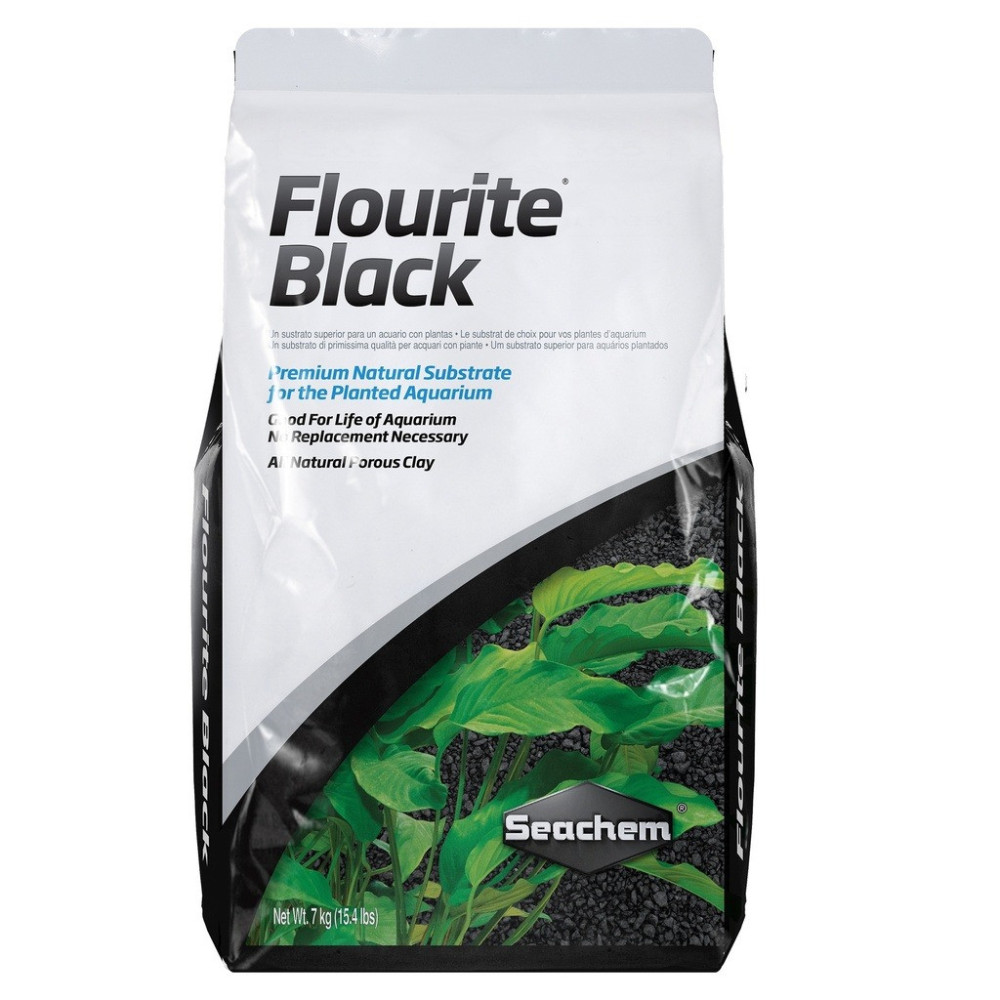 Seachem Flourite Black Premium Natural Substrate For Aquarium Plant, 7 Kg