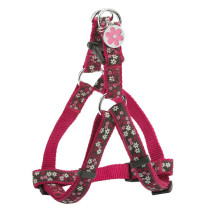 Bobby Flower Pattern Harness For Dogs, Pink, Small