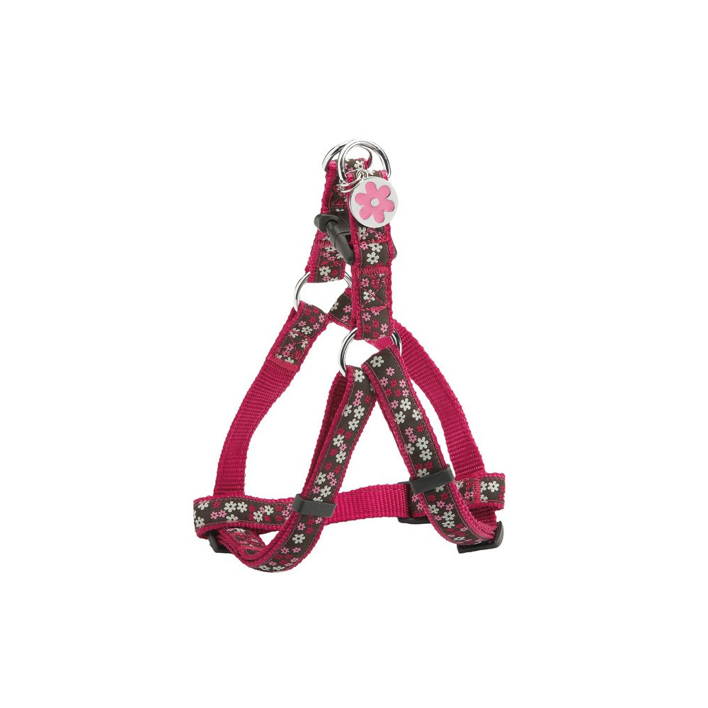 Bobby Flower Pattern Harness For Dogs, Pink, Small