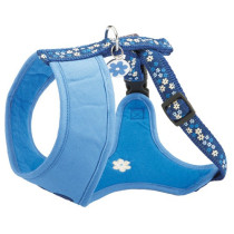 Bobby Flower Wide Harness For Dogs, Blue Colour, Large