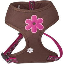 Bobby Flower Wide Harness For Dogs, Pink Colour, Medium