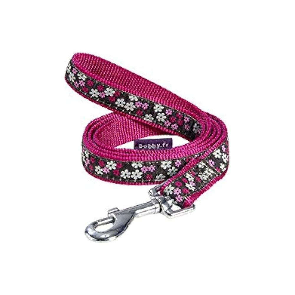 Bobby Flower Pattern Leash For Dogs, Pink, Size 20