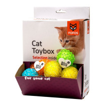 Fofos Netting Ball For Cats Assorted Colour, 24 Pieces