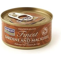 Fish4Cats Sardine With Mackerel Cat Canned Wet Food, 70 Gm