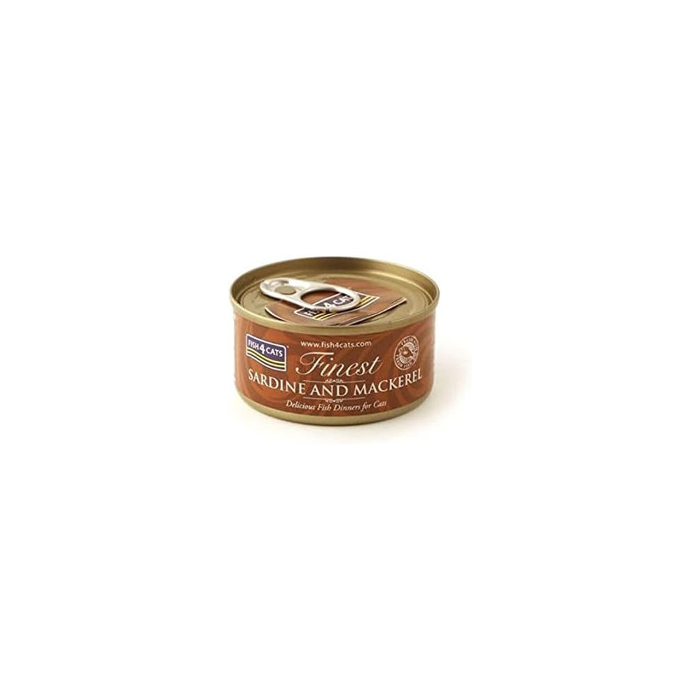 Fish4Cats Sardine With Mackerel Cat Canned Wet Food, 70 Gm