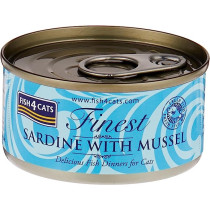 Fish4Cats Sardine With Mussel Cat Canned Wet Food, 70 Gm