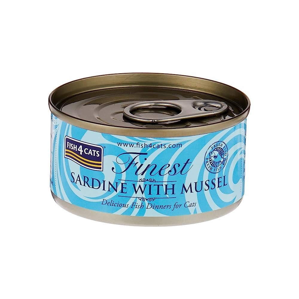 Fish4Cats Sardine With Mussel Cat Canned Wet Food, 70 Gm