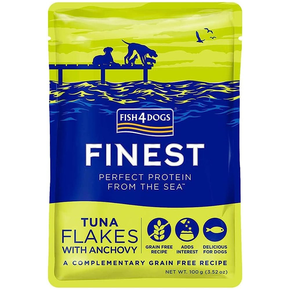 Fish4Dogs Finest Tuna Flakes With Anchovy Wet Food, 100 Gm