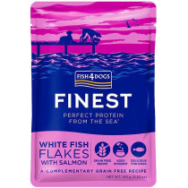 Fish4Dogs Finest White Fish Flakes With Salmon Wet Food, 100 Gm