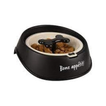 Flamingo Dog Slow Feeder Osto, 400 Ml, Black