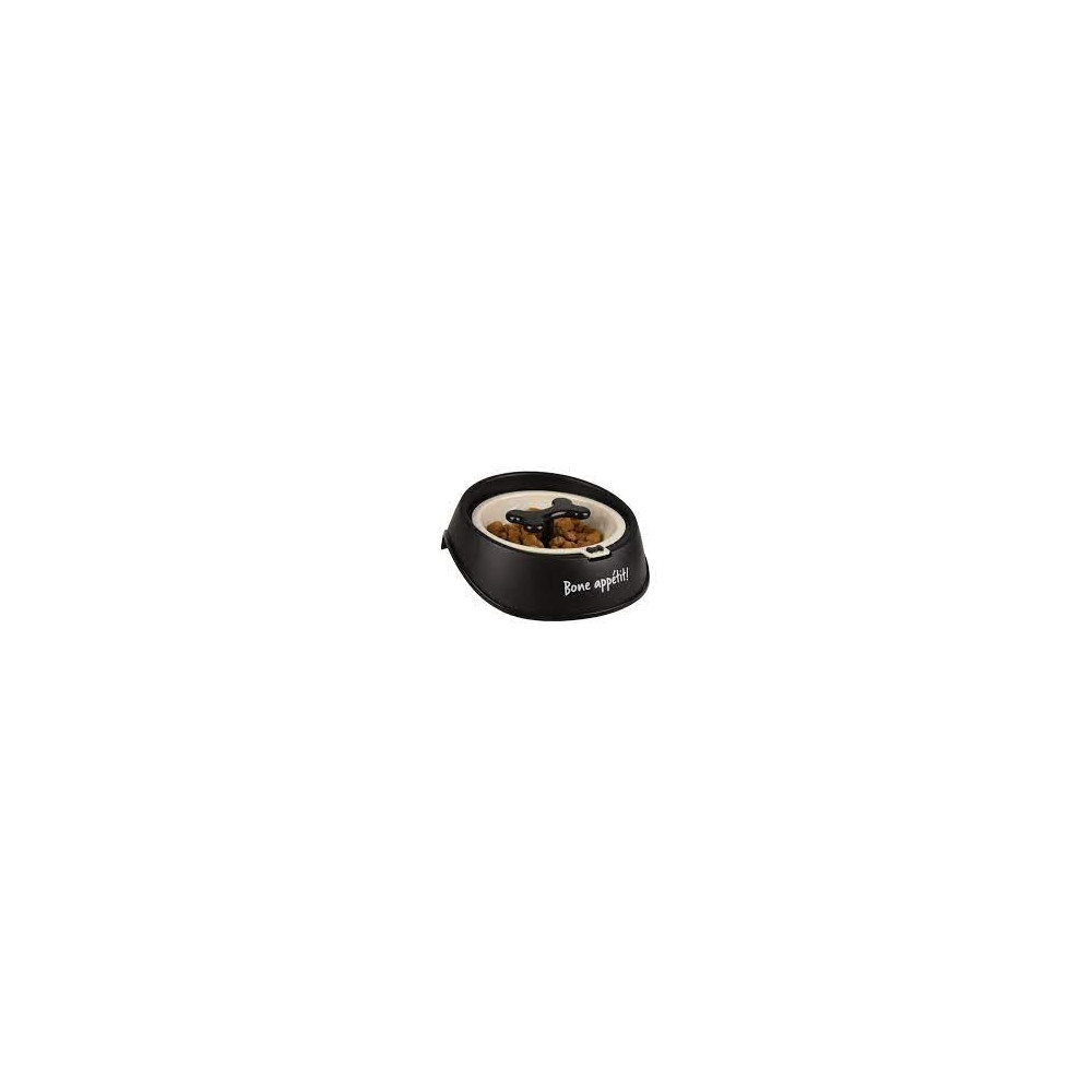 Flamingo Dog Slow Feeder Osto, 400 Ml, Black