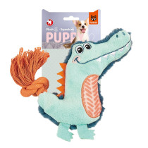 Fofos Alligator Toy For Puppy, Blue And Orange