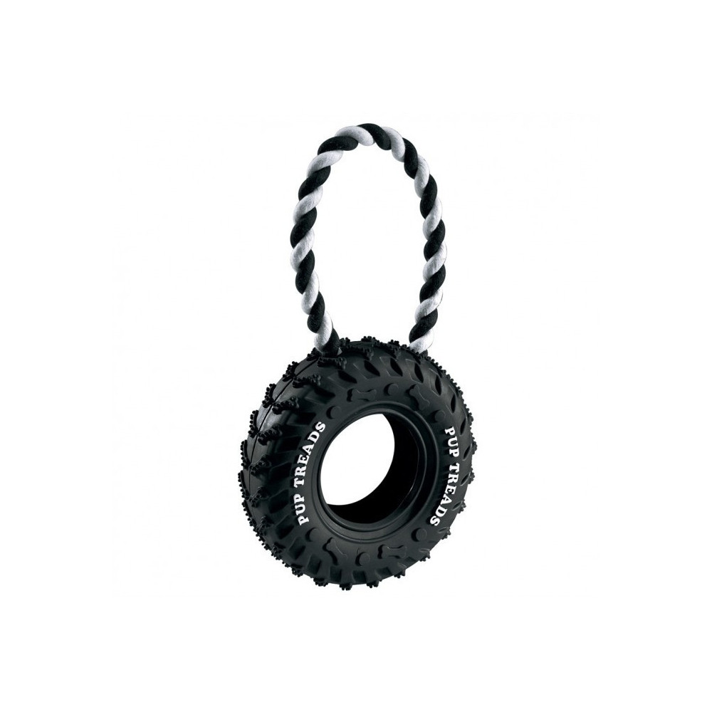 Ferplast PA 6430 Cotton And Rubber Tyre Dog Toy