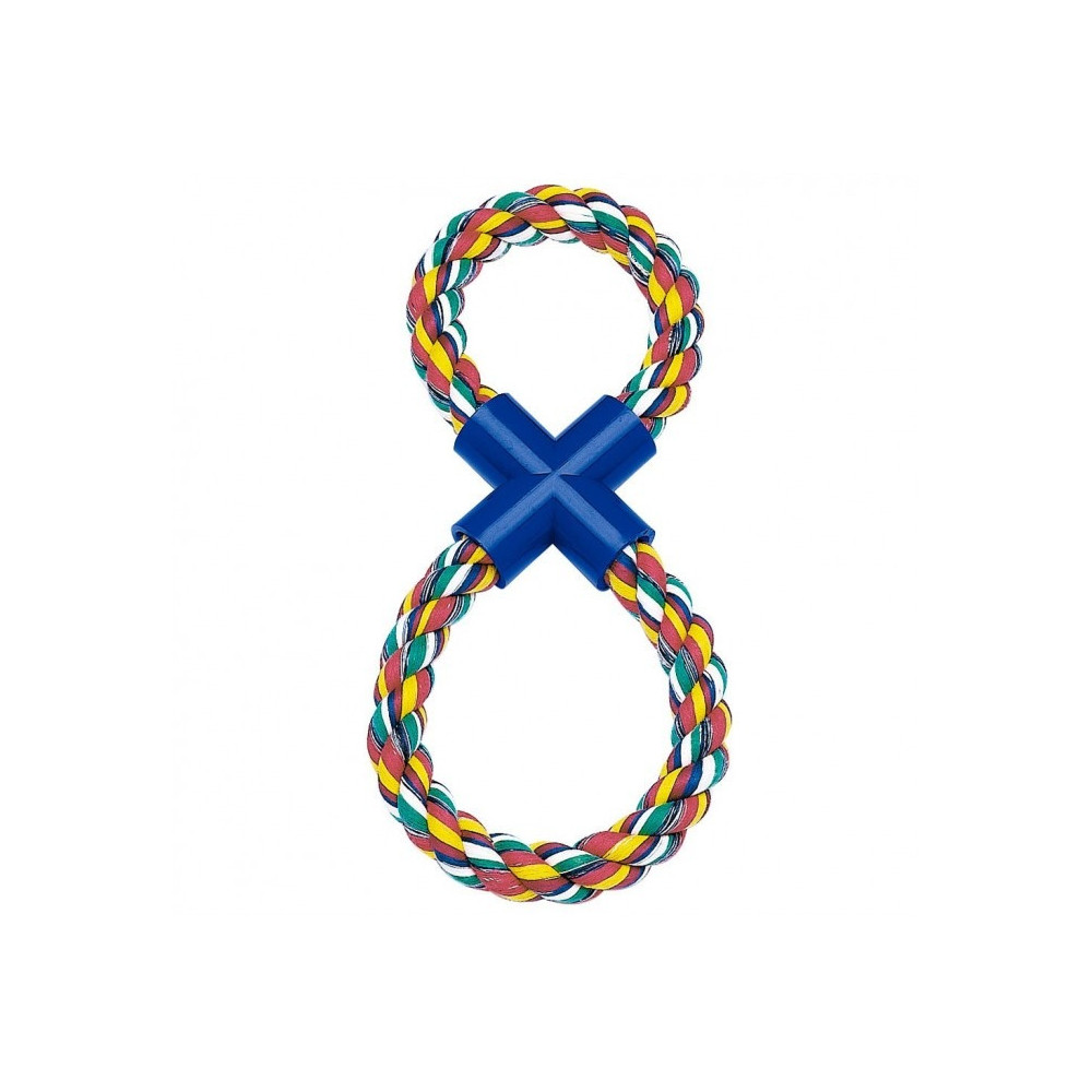 Ferplast PA 6530 Twisted Cotton Dog Toy, 2 X 35 Cm, Multi-Colour