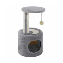 Ferplast Pa-4010 Scratch Post Cat Tree, Grey