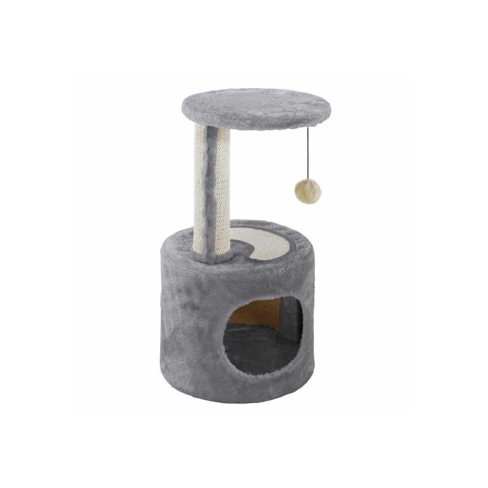 Ferplast Pa-4010 Scratch Post Cat Tree, Grey