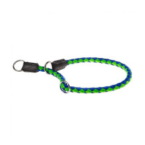 Ferplast Twist Collar, Made Of Colourful Braided Nylon Rope, Cs 12/35, Green And Blue