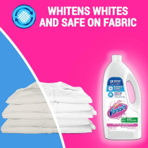 Vanish Crystal White Laundry Stain Remover Liquid for White Clothes 1L Plus Laundry Stain Remover Liquid for White And Colored Clothes 1L, Pack of 2