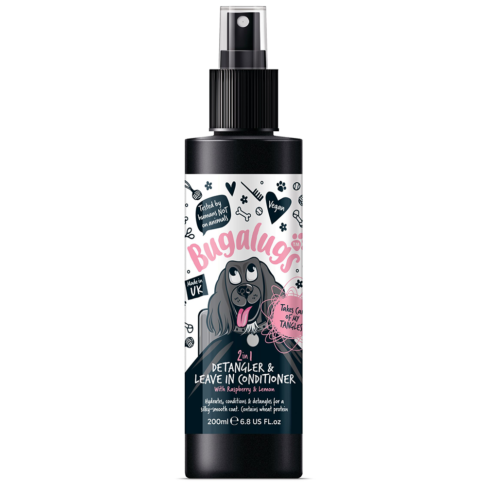 Bugalugs 2 in 1 Raspberry And Lemon Detangler And Leave in Conditioner, 200ml