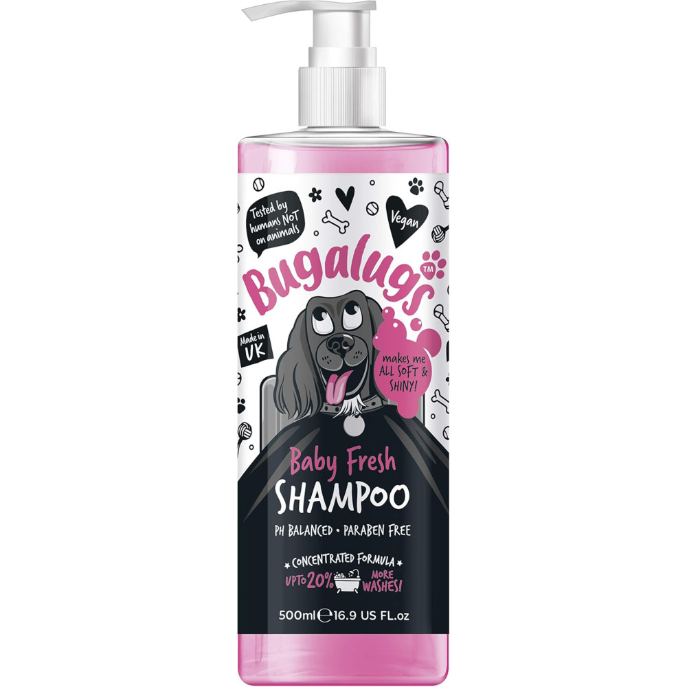 Bugalugs Baby Fresh Dog Shampoo, Moisturizing, 500ml
