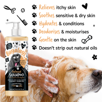 Bugalugs Oatmeal Dog Shampoo, Moisturizing, 500ml