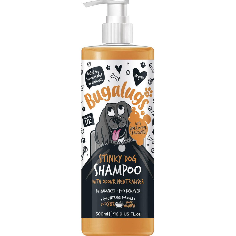 Bugalugs Stinky Dog Shampoo, Moisturizing, 500ml