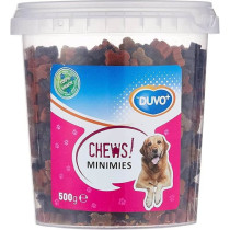  Duvo Chews, Minimies 500g, Delicious Soft Dog Snacks With Beef, Lamb And Poultry Flavour.