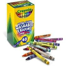 Crayola Non Toxic Ultra Clean Washable Crayons With 48 pcs, Multicolour