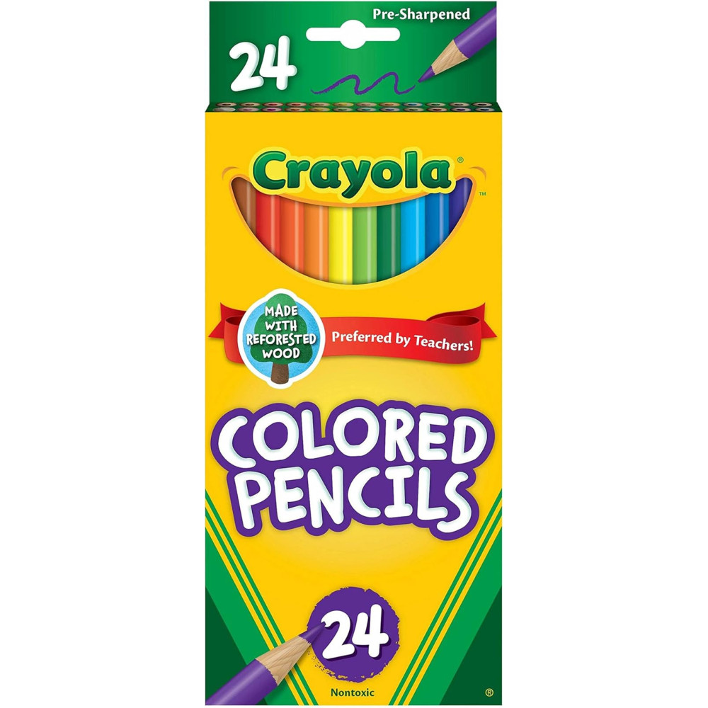 Crayola Pre Sharpened Colored Pencils Pack Of 24 pcs, Multicolour