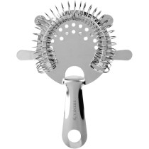 Viners Stainless Steel Mirror Polished Barware Cocktail Strainer, Silver, Multicolour
