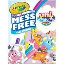 Crayola Colour Wonder Mess Free Uni Creatures Coloring Pages Book