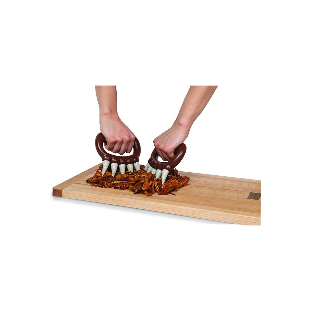 Joie Kitchen Gadgets Bear Meat Claws With Comfortable Grip To Shred Meat, Brown