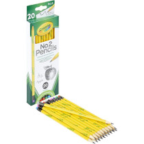Crayola Non Toxic Number 2 Smooth Pencils With Latex Free Erasers, Set Of 20
