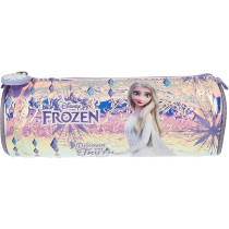 Disney Frozen Discover The Truth Round Pencil Case, Purple Shade