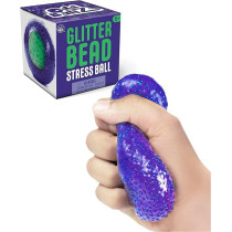 Play Vision Glitter Bead Stress Ball, Squishy Anxiety Reliever For Kids 5 Years And Above