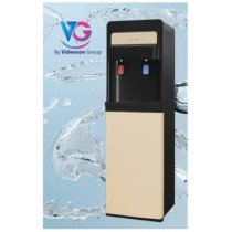 VG Bottom Loading Water Dispenser With Hot And Cold And Compressor Cooling, Cabinet For Storage , Floor Standing (Rose Gold/Black)