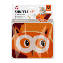 Fofos Snuffle Soft Fleece Fabric Owl Fox For Dogs, Orange Colour