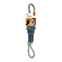 Fofos Tuff Gear Driveshaft Rope Toy For Dogs, Black