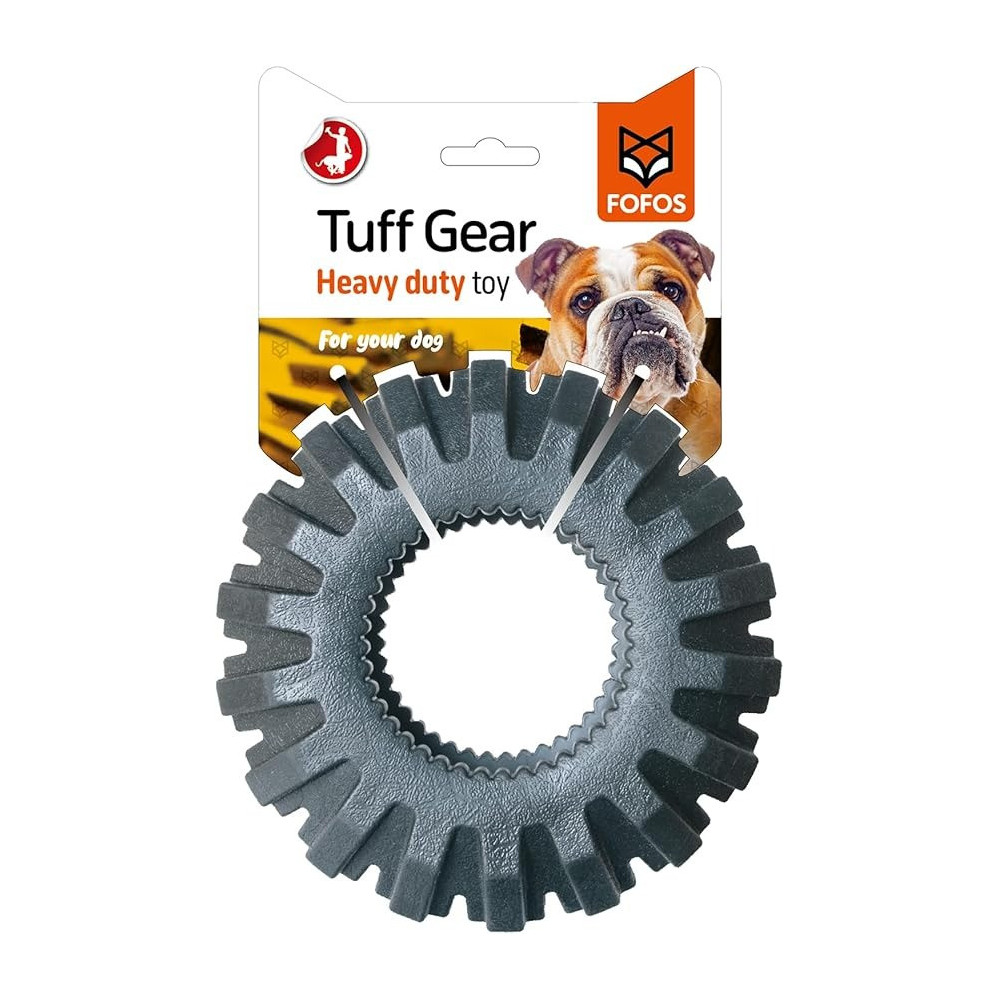 Fofos Tuff Gear Tyre Toy For Dogs, Large Size, Black
