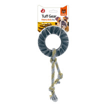 Fofos Tuff Gear Tyre Rope Toy For Dogs, Small Size, Black
