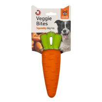 Fofos Veggi Bites Carrot Toy For Dogs, Medium/Large, Orange