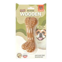 Fofos Wooden Play Big Bone Toy For Dogs, Brown