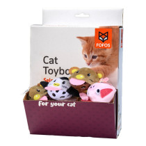 Fofos Bell Ball Assorted Display Box For Cat, 18Pcs