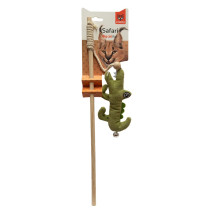 Fofos Crocodile Cat Wand Toy For Cat, Green Colour