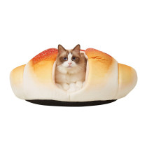 Fofos Croissant Pet Bed for Cats And Small Dogs