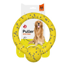 Fofos Durable Puller With Ball Toy For Dog, Yellow