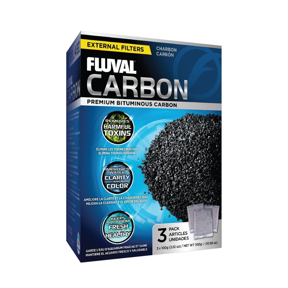 Fluval Carbon Filter Nylon Bags 3 X 100 Gm
